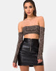 Image of Lo Skirt in Black Vegan Leather