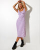 Image of Lona Midi Dress in Ditsy Rose Lilac
