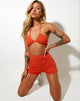 Image of Ruvi Crop Top in Rib Tangerine