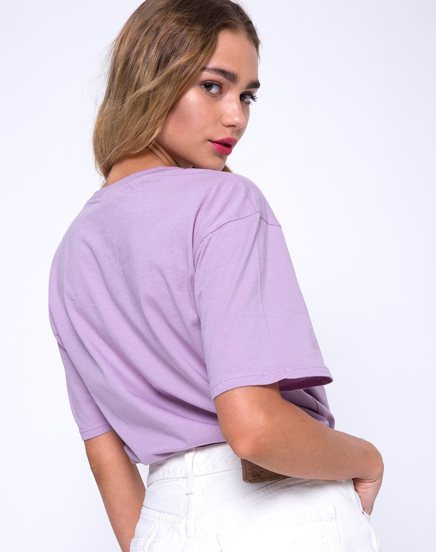 Oversize Basic Tee in Lovestings Lilac