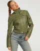 image of Loviana Jacket in PU Green