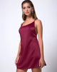 Image of Lucille Slip Dress in Burgundy