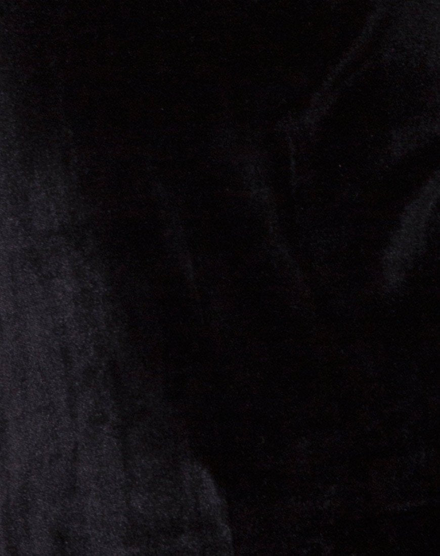 Image of Lucine Dress in Velvet Black
