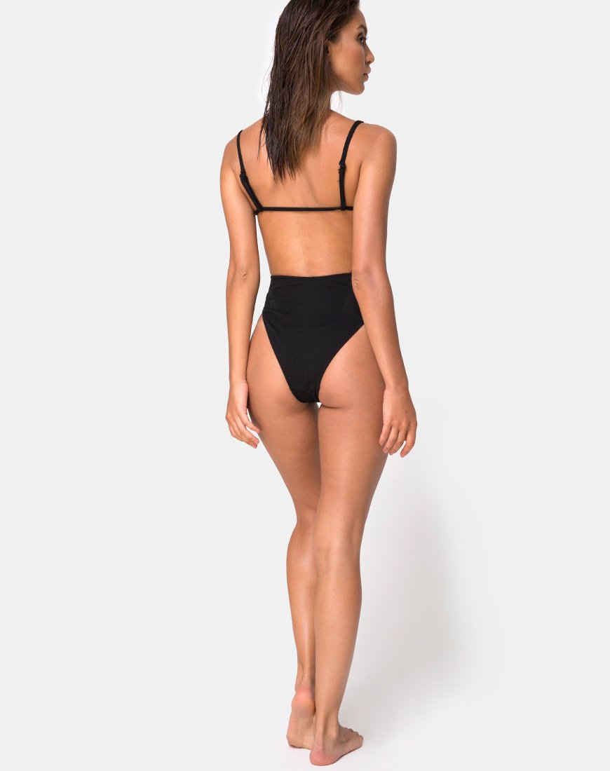 Plain black hot sale swimsuit