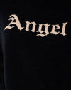Knit Black with Angel in Cream