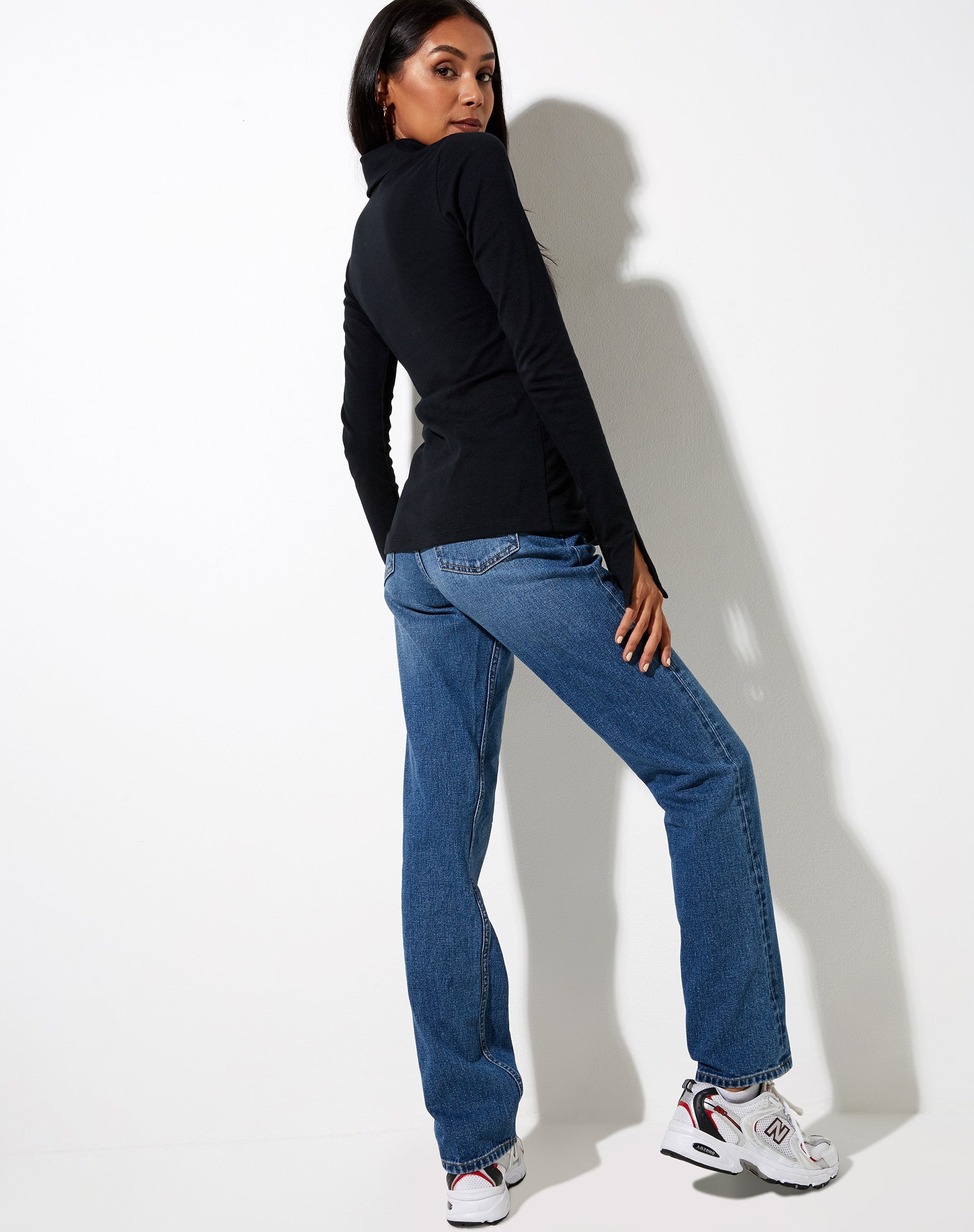 Image of Lumia Cardi in Rib Black