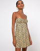 Image of Mala Slip Dress in Mini Bloom Yellow