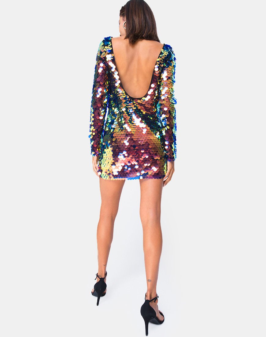 motel rocks purple sequin dress Malia Mini Dress in Dragon Fruit Sequin