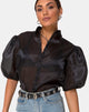 Image of Maloney Blouse in Organza Black