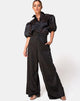 Image of Mara Trouser in Satin Black