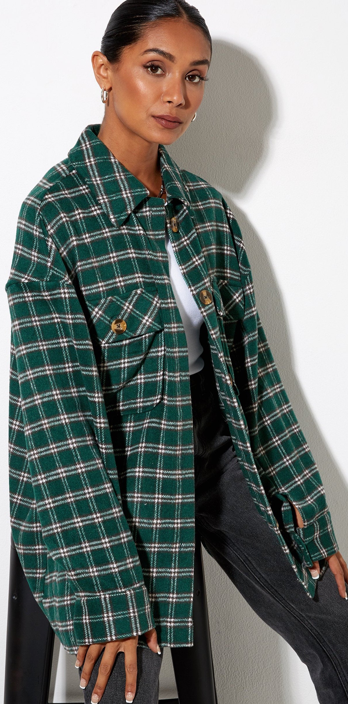 marcel shirt green stripe main image 0