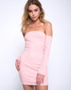 Image of Marina Bodycon Dress in Ribbed Blush