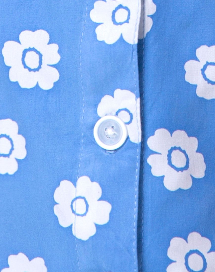 Image of Andrea Skirt in Daist Stamp Blue