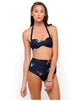 Image of Marshmallow Bikini Top in Pansie Flower