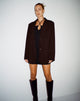 IMAGE OF Mazaya Blazer in Tailoring Dark Chocolate