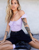 Image of Mazu Top in Ditsy Rose Lilac