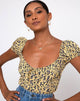 Image of Mazu Top in Mini Bloom Yellow