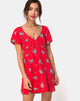 Image of Meca Dress in Soi Rose Red