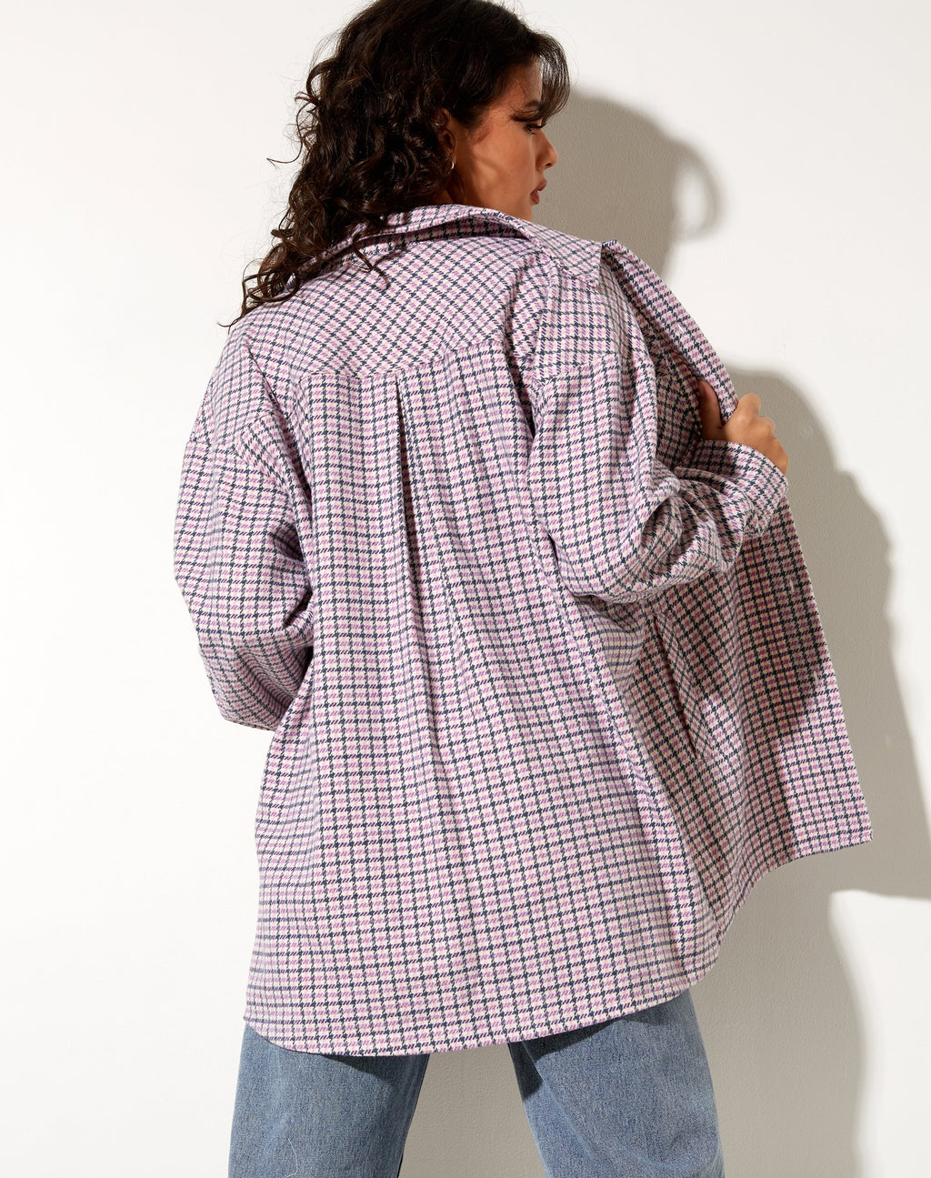 Medita Shirt in Purple Pink and Black