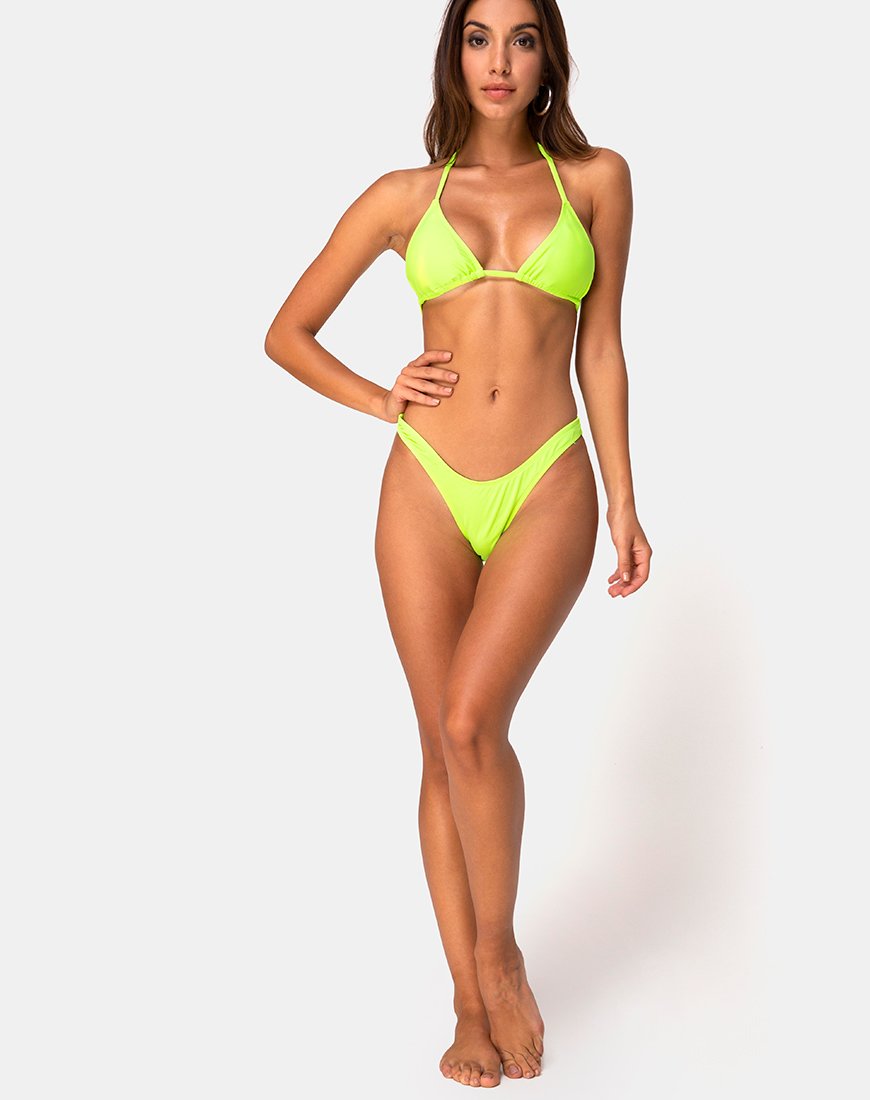 Miro Lime Bikini Top