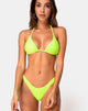 Image of Meeka Bikini Top in Neon Lime