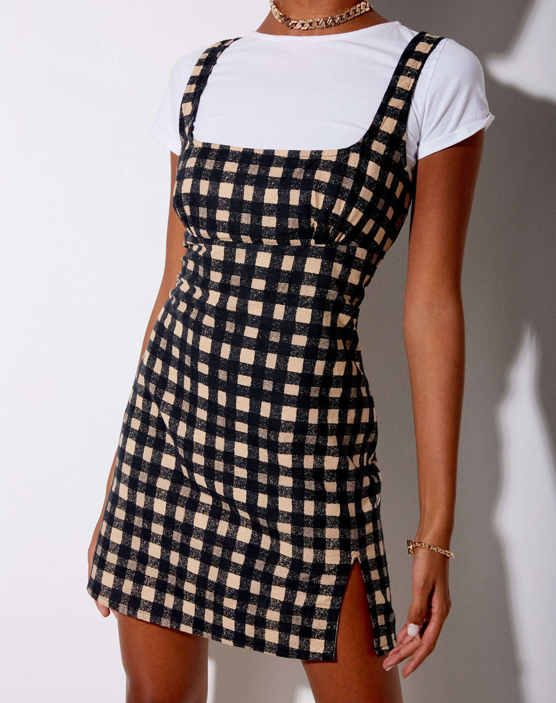 Black and White Check 90's Grunge Mini Dress | Mehra motelrocks-com-us Black and White Check 90's Grunge Mini Dress | Mehra motelrocks-com-us