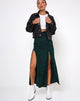 Image of Mica Maxi Skirt in 90s Zebra Forest Green