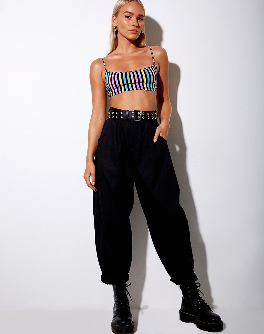 Image of Micro Crop Top in New Stripe