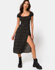 Image of Milla Midi Dress in Pretty Petal Black