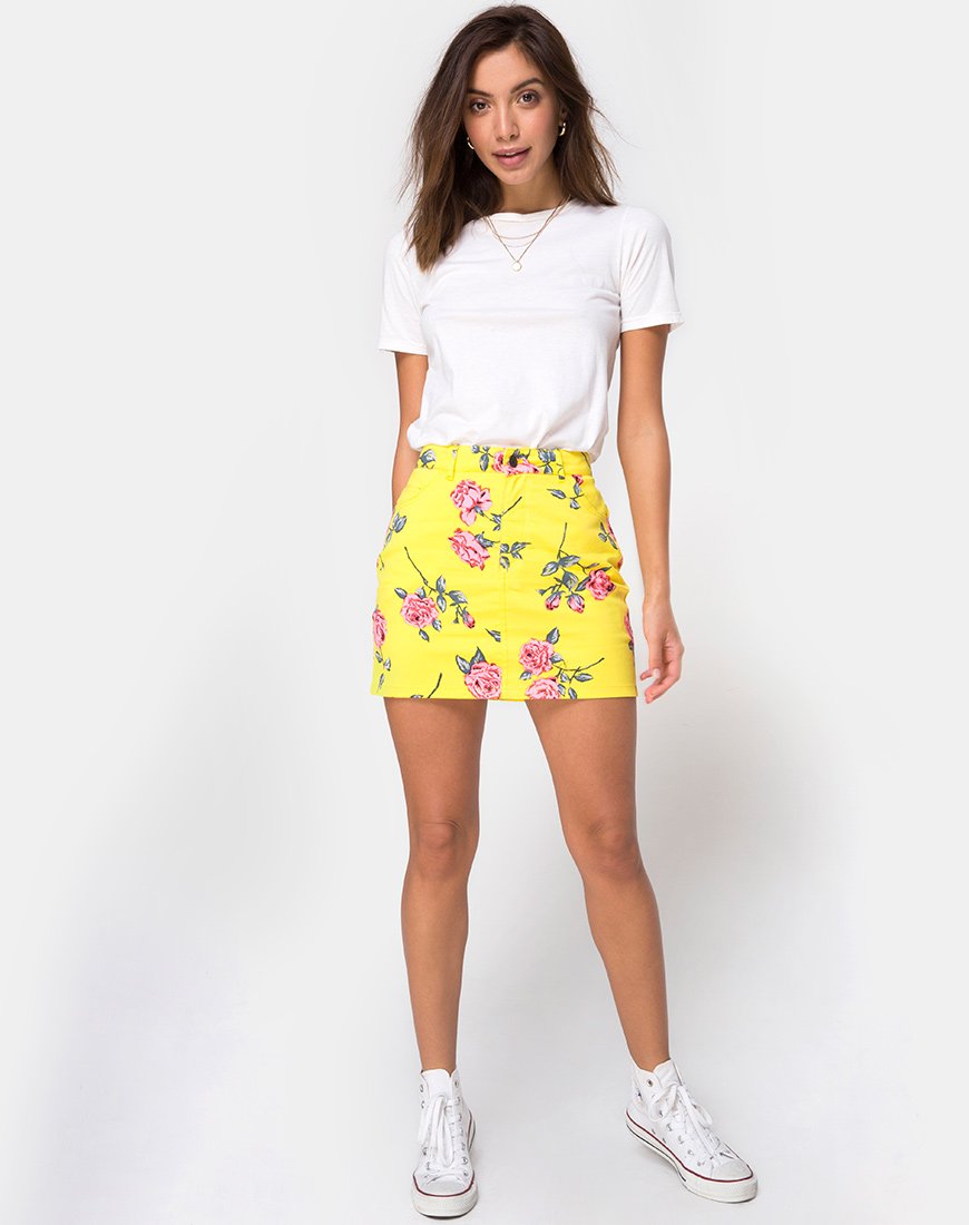 Image of Mini Broomy Skirt in Candy Rose Yellow