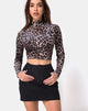 Image of Mini Broomy Skirt in Black with Cherub Embro