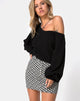 Image of Mini Broomy Skirt in Blue Disco