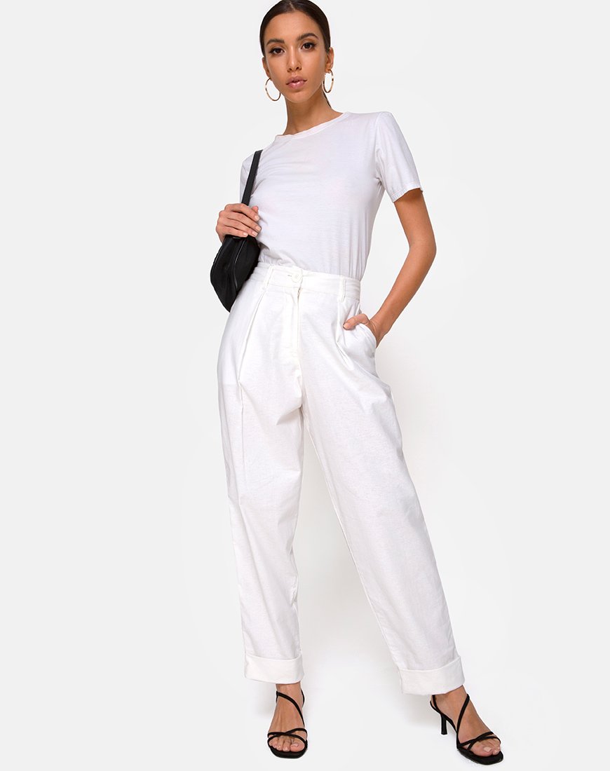 Misca Trousers in Ivory
