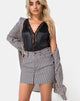 Image of Mini Broomy Skirt in Mini Pinstripe Black and Nude