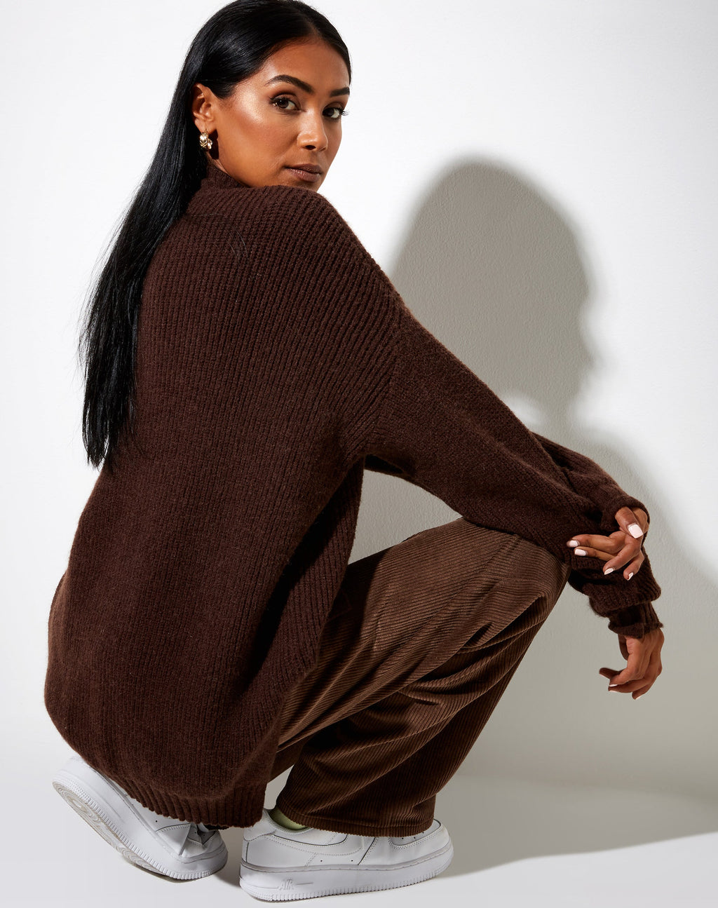 Bondy Jumper in Knit Dark Chocolate
