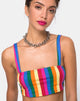 Image of Monira Crop Top in Good Times Stripe  X Princess Polly