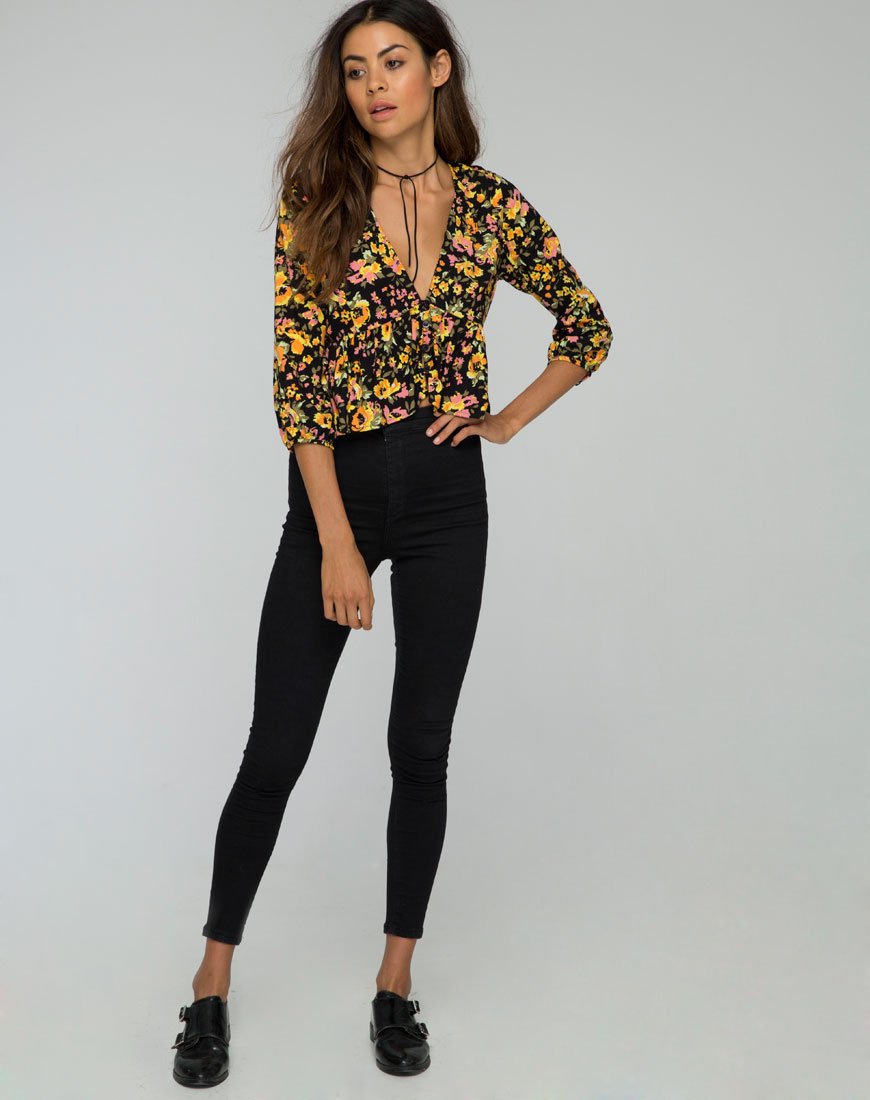 Image of Mosca Plunge Top in Agatha Flower