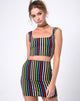 Image of Kimmy Skirt in P.E Stripe