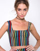 Image of Mucell Crop Top in P.E Stripe