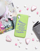 Image of Phone Case in Matte Lime with Instafeed Text  X Top Girl