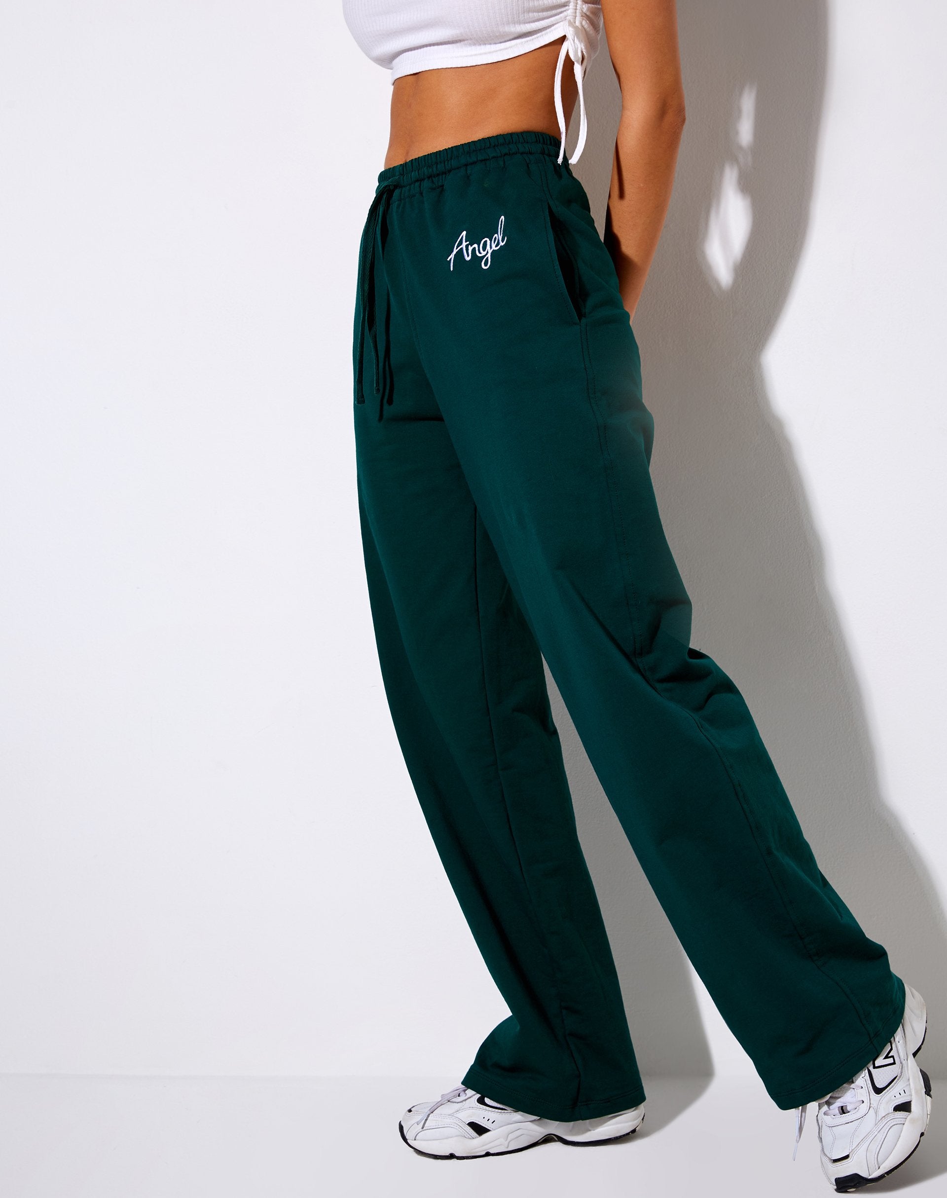 Image of Nattan Jogger in Bottle Green “Angel” Embro