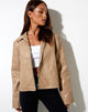 Image of Nerissa Jacket in PU Light Brown