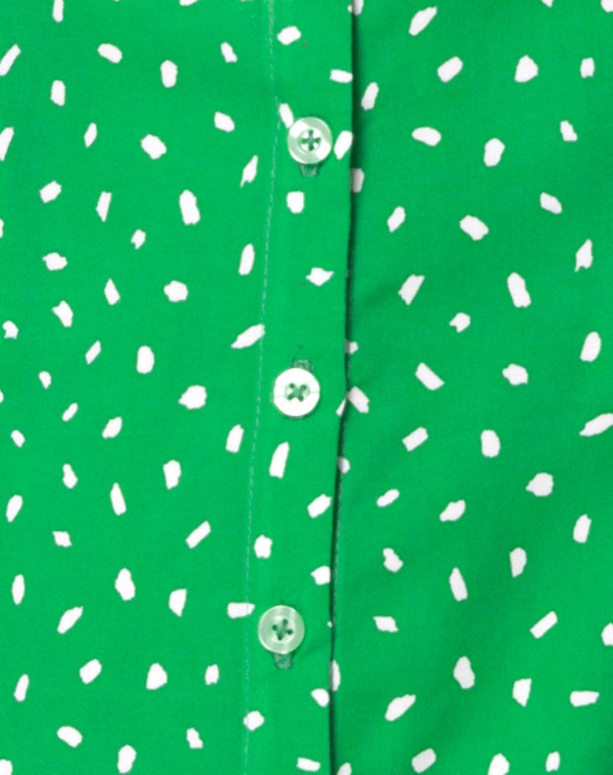 Image of Neyka Dress in Mini Diana Dot Green