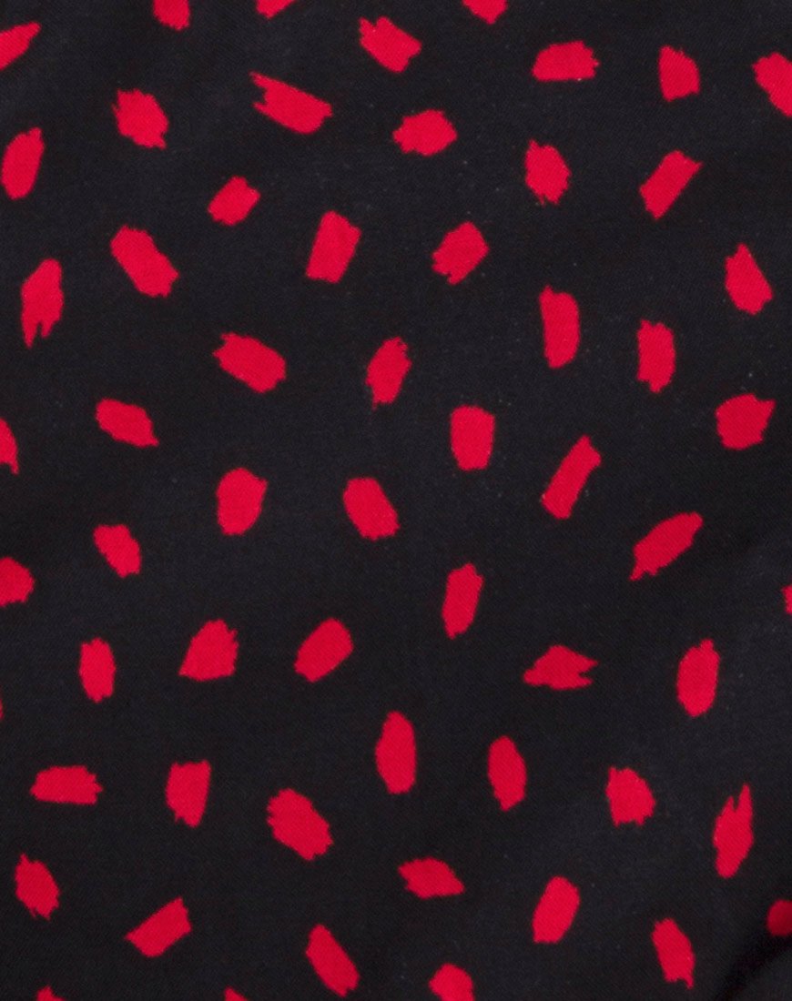 Image of Nolia Tube Top in Mini Diana Dot Black and Red