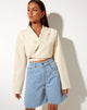 Image of Notus Cropped Blazer in Tailoring Cream