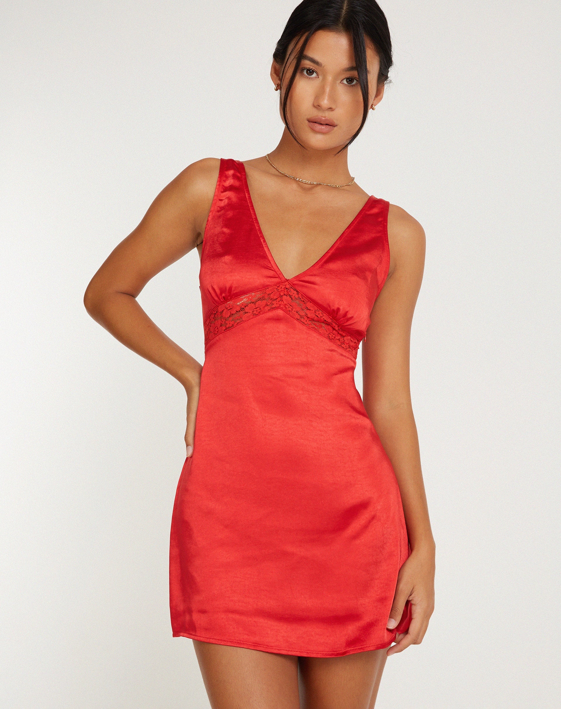 motel rocks satin mini dress Perdita Mini Dress in Satin Midnight Blue