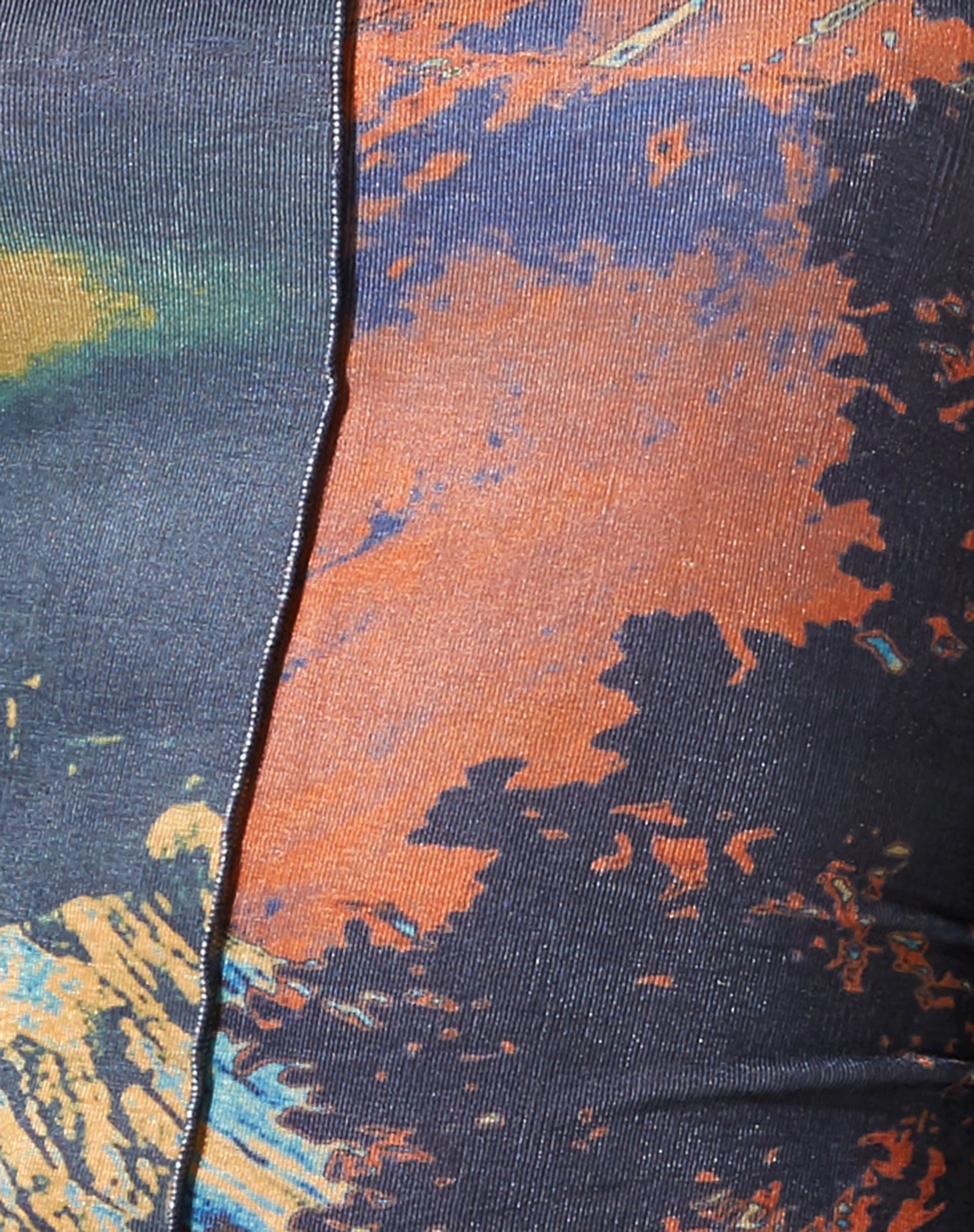 heat map bodycon dress Blue and Orange Print Bodycon Mini Dress