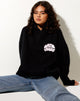 Image of Oversize Hoodie in Black Another Dimension