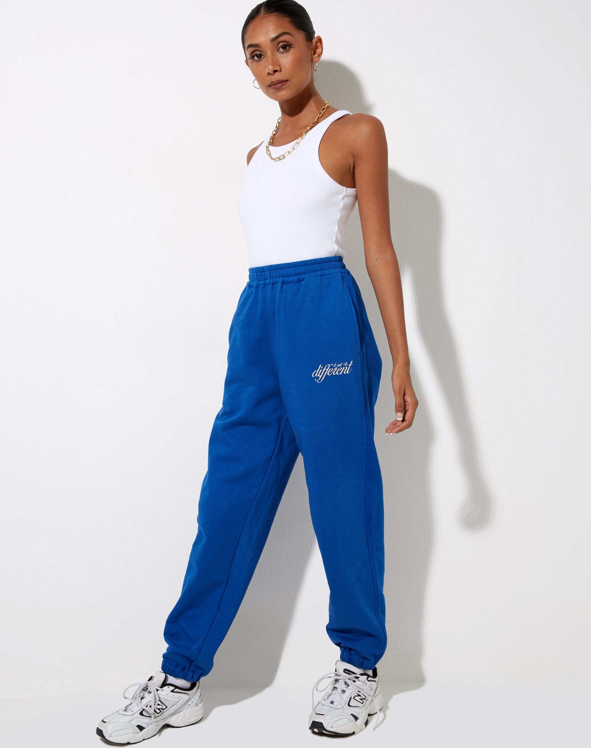 Image of Basta Jogger in Cobalt It Just Hits Different Embro
