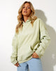 Image of Oversize Hoodie in Green Graffiti Magic Embro